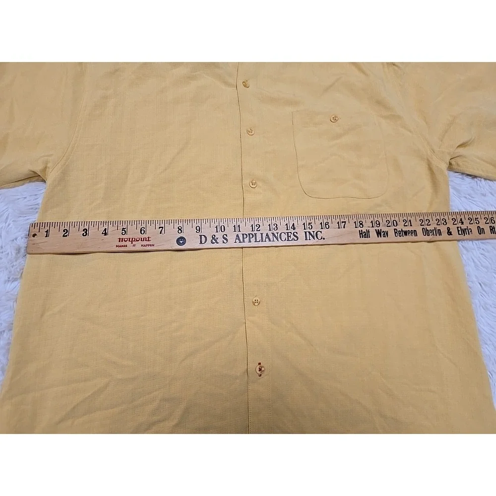 Wolverine Rebar Short Sleeve Shirt Button‎ Down Yellow - Men's XL